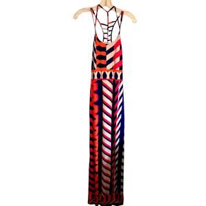 Gievergate Medium Red Women's Sleeveless Maxi BOHO Sun Dress Miss Size 8 10 M